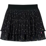 vidaXL Dětská sukně vrstvený volánkový design černá 140 [14901]