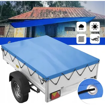 Krycí plachta PLOCHÁ PLACHTA NA PŘÍVĚS, PLOCHÁ PLACHTA S LANKEM, STŘÍBRNÁ