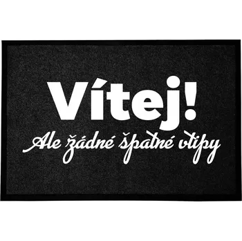 Rohožka Černá Vstupní Dekorativní | Veselý Dárek Bez Legrace 60x40