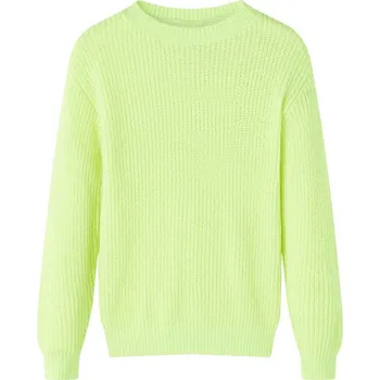 Chlapecký svetr vidaXL Dětský svetr pletený neonově 140 [14574] Barva: Žlutá
