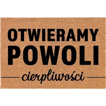 Rohožka KOKOSOVÁ VSTUPNÍ ROHOŽKA DO DOMU DEKORATIVNÍ | DÁREK TRPĚLIVOSTI