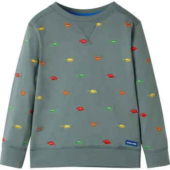 Chlapecká mikina vidaXL Dětská mikina khaki 140 [11773]