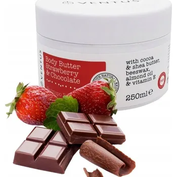 Tělový krém VENTUS TĚLOVÉ MÁSLO NA RUCE A NOHY JAHODA A ČOKOLÁDA TĚLOVÉ MÁSLO 250ML