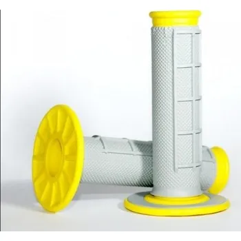 grip RENTHAL MX Gripy DUAL COMPOUND DIAMONT YELLOW WAFFLE, Dvoukomponentní, Žluté