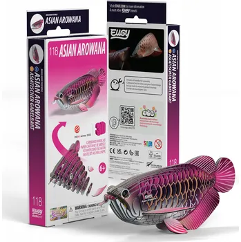 Puzzle Eko Puzzle Figurka z kartonu 3D Eugy - Ryba Arowana Asijská