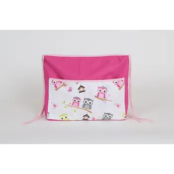 školní kapsář Kapsář do školy na lavici - sovička na růžové