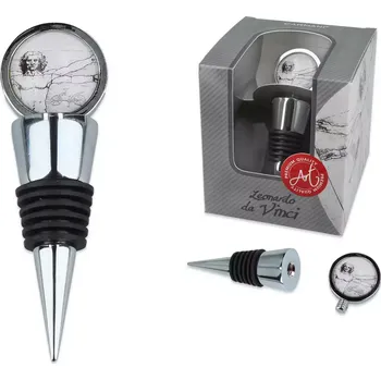 Otvírák Carmani® Carmani - Zátka do láhve, L. da Vinci v dárkové krabičce I - 10,2 cm