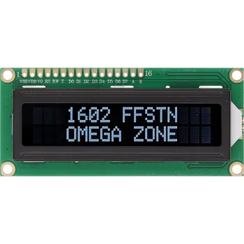 Bezpečnostní kamera Displej ACS Wyświetlacz LCD 1602 FFSTN Biały