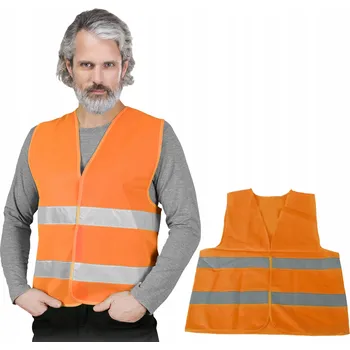 Výstražná Vesta Oranžová Reflexní L