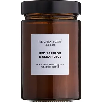 Svíčka Sójová vonná svíčka Red Saffron & Cedar Blue Vila Hermanos 1 ks