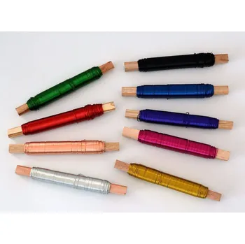 Hobby drát Drátek barevný prům. 0,5 mm na dřevěné tyčince zlatý