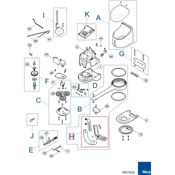 Zábradlí POA2 kit konců ramene pro HYKE