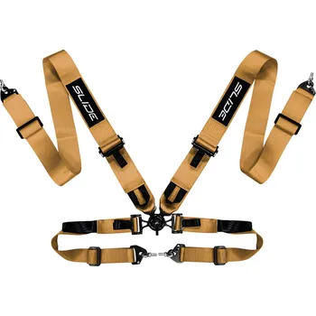 Návlek na bezpečnostní pás Bezpečnostní pásy 4-bodové Slide V2 Quick zlaté 3"