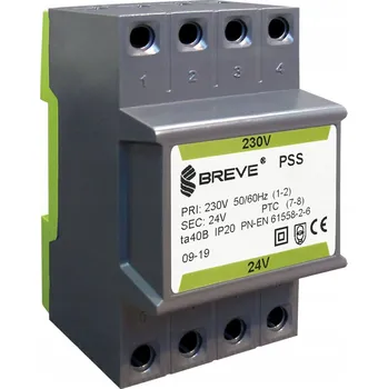Transformátor PSS 20N 230/ 24V transformátor na DIN lištu Breve