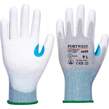 Pracovní obuv Rukavice MR13 ESD s PU povrstvením dlaně - balení 12 párů PORTWEST [A699