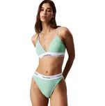 Dámské kalhotky CALVIN KLEIN-HIGH LEG TANGA Zelená M