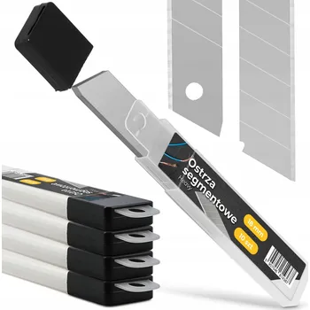 Pracovní nůž 50x ČEPELE PRO ŘEZACÍ NŮŽ 18 mm Segmentové Lámací Vyměnitelné Náhradní 6Z-T