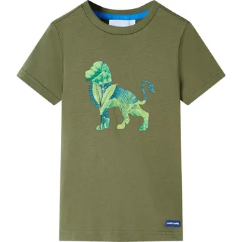 vidaXL Dětské tričko 140 [12278] Barva: Khaki