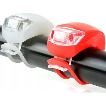 Cyklosvítilna Sada silikonových světel na kolo, přední a zadní