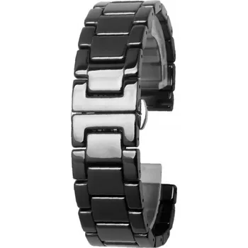 Náramek Keramický náramek k hodinkám černý 18 mm