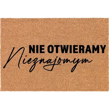 Rohožka KOKOSOVÁ VSTUPNÍ ROHOŽKA DO DOMU DEKORATIVNÍ DÁREK NEZNÁMÝ 60X40