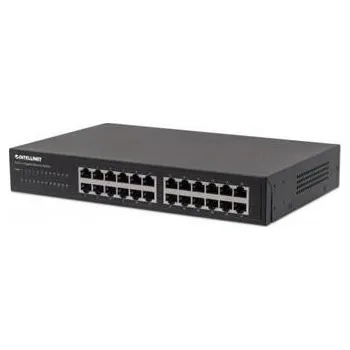 Switch Intellinet 24-port Gigabit Ethernet Switch, 24x GbE, fanless
