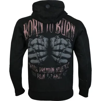 Pánská mikina mikina s kapucí pánské - Born to Burn - YAKUZA - 3925_C - XXL