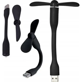 Domácí ventilátor Větráček Ventilátor Mini Na USB Silikonový pro PC
