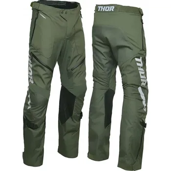Moto bunda MOTOKROSOVÉ KALHOTY THOR TERRAIN OTB ARMY/CHARCOAL ZELENÉ 36