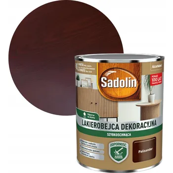 Lak na dřevo Sadolin rychleschnoucí lazura na dřevo palisandr satén 0,2 l