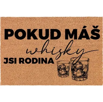 Rohožka Kokosová Vstupní Rohožka Dekorativní | Veselý Dárek Máš Whisky