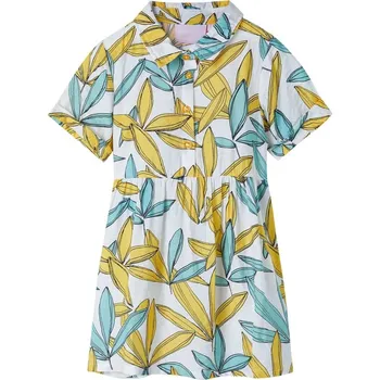 Dívčí šaty vidaXL Dětské šaty ecru 104 [11515]