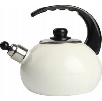 Varná konvice Konvice tradiční ocelová smaltovaná Silesia Emalia 2,5 l béžová