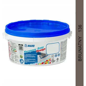 Spárovací hmota Epoxidová spárovací hmota MAPEI KERAPOXY EASY DESIGN 1,5 kg - barva 136 hnědá