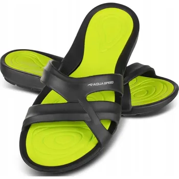 Dámské pantofle Nazouváky Aqua Speed PANAMA, velikost 38, zelené, velikost 41