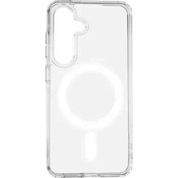 MagSafe silikonový kryt pro Samsung Galaxy S25 Plus - Průhledný