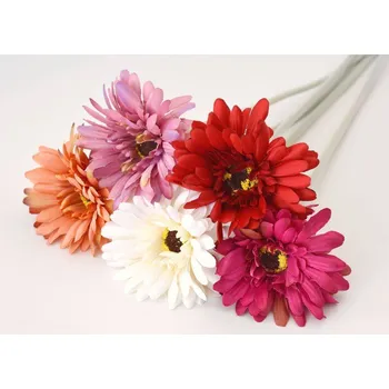 umělá květina Umělý květ - Gerbera 54 cm - TMAVĚ RŮŽOVÁ