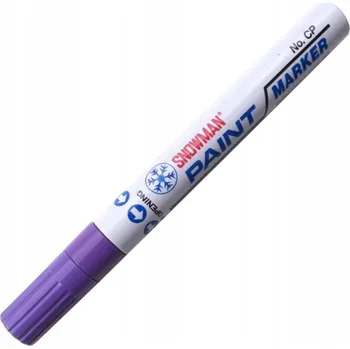 Olejový fix FIALOVÝ Snowman SILNÝ kulatý fix popisovač UNIVERZÁLNÍ
