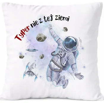 Polštář Dárek Polštář s motivem biologa s potiskem , bílý PoliDraw