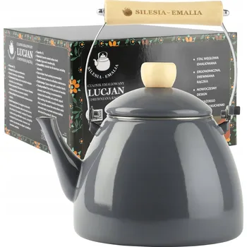 Varná konvice Konvice ocelová konvice Silesia Smalt 2 l šedá