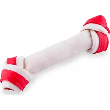 Pamlsek pro psa MACED Bílá vázaná kost s příchutí slaniny pro psa 11 cm