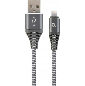 Datový kabel Šedý pozlacený kabel USB Lightning pro Apple iPhone