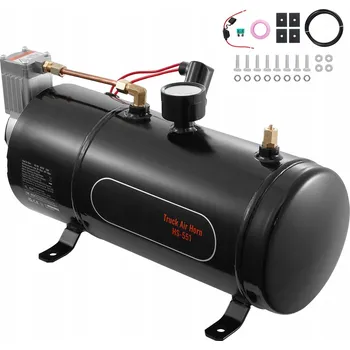 Kompresor SucceBuy Vzduchový kompresor 385x142x200MM s 3L nádrží 170W Černý 12V