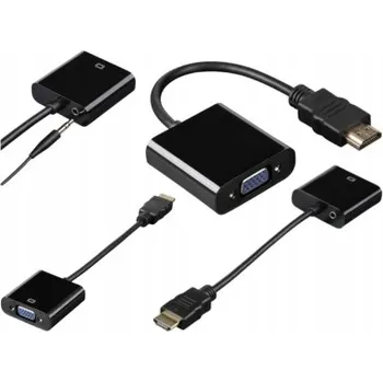 IP kamera Adapter HDMI- VGA Černý, Full HD - 1080P