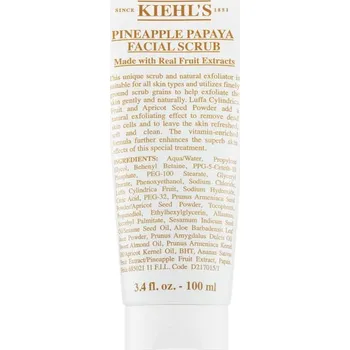 Elektrický čistič pleti Kiehl's Pineapple Papaya Facial Scrub peeling pro všechny typy pleti 100 ml