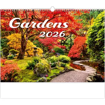 Kalendář Helma365 Nástěnný kalendář Gardens 2026