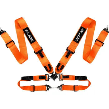 Návlek na bezpečnostní pás Bezpečnostní pásy 4-bodové Slide V2 Quick oranžové 3"
