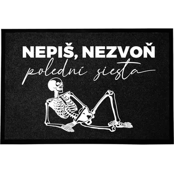 Rohožka Černá Vstupní Rohožka Dekorativní | Veselý Dárek Siesta 60x40cm