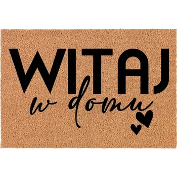 Rohožka KOKOSOVÁ VSTUPNÍ ROHOŽKA DO DOMU DEKORATIVNÍ | DÁREK VÍTEJTE DOMA