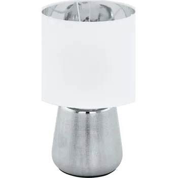 Lampička Stolní lampa Eglo Manalba bílá, šedá 40 W